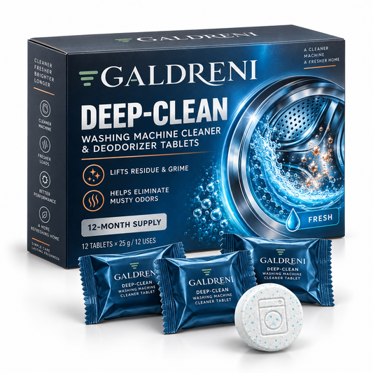 Galdreni Deep-Clean Washing Machine Cleaner & Deodorizer Tablets