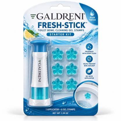 Galdreni Fresh-Stick Toilet Bowl Cleaning Gel Stamps Starter Kit