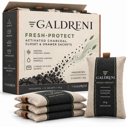 Galdreni Fresh-Protect Activated Charcoal Closet & Drawer Sachets