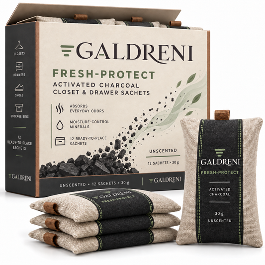 Galdreni Fresh-Protect Activated Charcoal Closet & Drawer Sachets