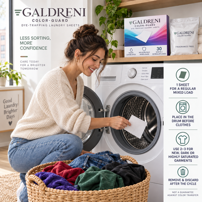 Galdreni Color-Guard Dye-Trapping Laundry Sheets