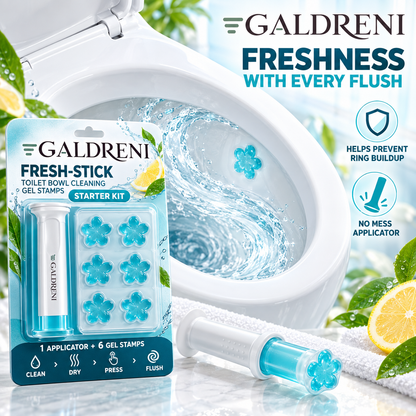 Galdreni Fresh-Stick Toilet Bowl Cleaning Gel Stamps Starter Kit