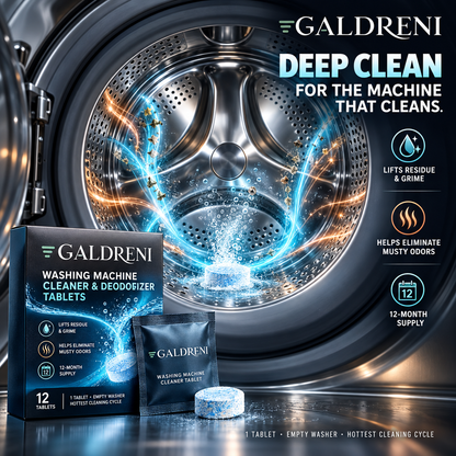 Galdreni Deep-Clean Washing Machine Cleaner & Deodorizer Tablets